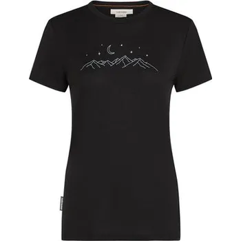 Dámské termoprádlo Dámské tričko Icebreaker Wmns Merino 150 Tech Lite SS Tee Sparkling Stars, Black M + Doprava zdarma