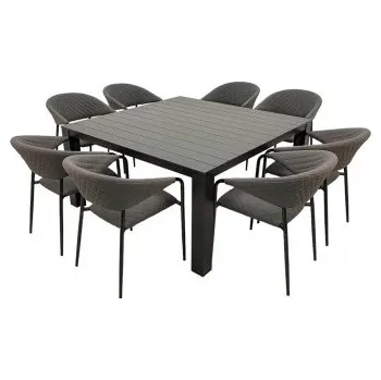 Zahradní sestava Doppler PRATO MELIA LIKA-TEX® - zahradní hliníková sedací souprava 8+1