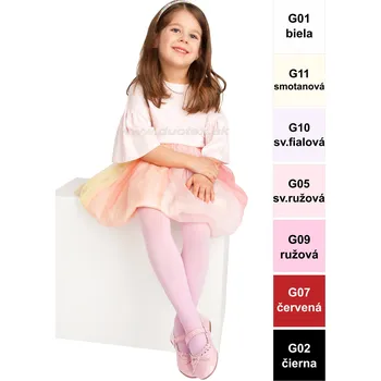 Dámské punčochy NOVITI Punčochové kalhoty N-RM001-Luisa Barva: G02-čierna, Velikost: 116-122