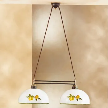 Kolarz 731.82.129 - Lustr na lanku NONNA 2xE27/75W/230V citrony