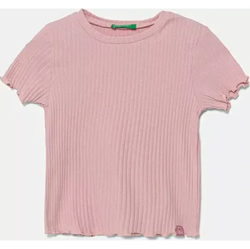 Chlapecké tričko Dětské tričko United Colors of Benetton růžová barva, 3F1AG10HZ 3F1AG10HZ.P.Seasonal 30X, vel. 104