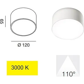 Bodové svítidlo GEA Italské světlo GPL240C Gea pr.12cm 3000K 960lm