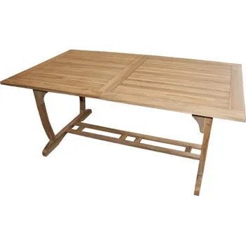 Zahradní stůl Doppler TECTONA - zahradní dřevěný rozkládací teakový stůl 180/240 x 100 cm