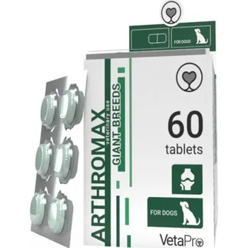 Kloubní výživa pro psa a kočku PHARMACOPOLA spol. s r.o. VetaPro Arthromax Giant Breeds 60 tbl.