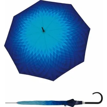 Deštník Doppler Carbonsteel Long AC Fusion blue - holový vystřelovací deštník