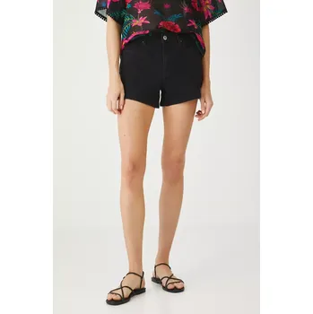 Dámské kraťasy Džínové šortky Medicine dámské, černá barva, medium waist RS25.SZD0A1 99J, vel. L