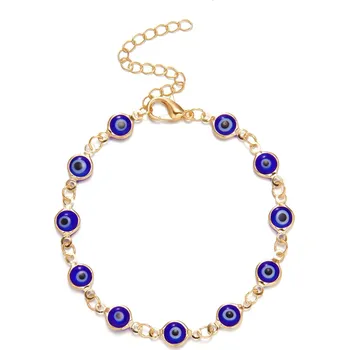 Náramek Barevný ochranný náramek s okem pro štěstí | módní šperk, přátelský náramek - 04