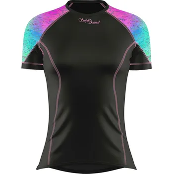 Dámské funkční triko krátký rukáv AQUARELLE černá Bamboo Light New