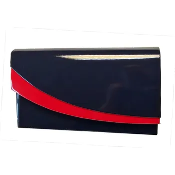 Kabelka Sendi Design SD-026 kabelka společenská modrá/červená lesk