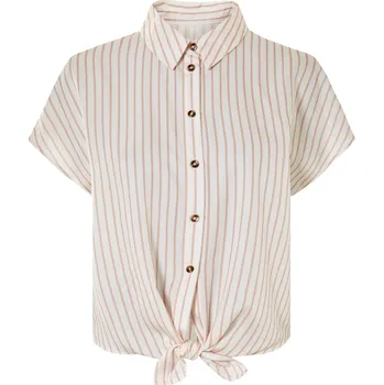 Dámská halenka esmara® Dámská zavinovací blůza (bílá / světle růžová, 34)