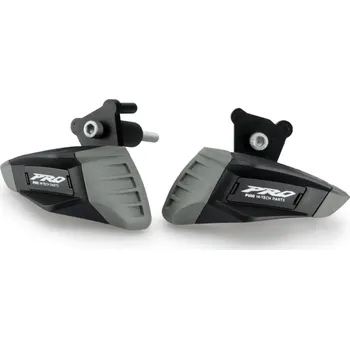 Pádové protektory rámu PUIG PRO 2.0 22026N černý s šedou gumou