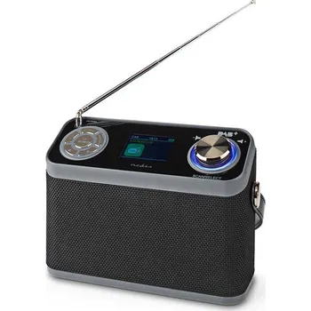Radiobudík Nedis RDDB5110BK - DAB+ Rádio- Stolní Provedení/ DAB+ / FM | 2.4 " | Digitální | 24 W | Bluetooth® Budík | Černá RDDB5200BK