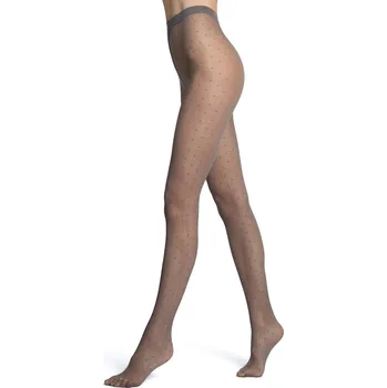 Dámské punčochy Vzorované silonky Veneziana Puntini 20 den Velikost: L, Barva: Grafitová