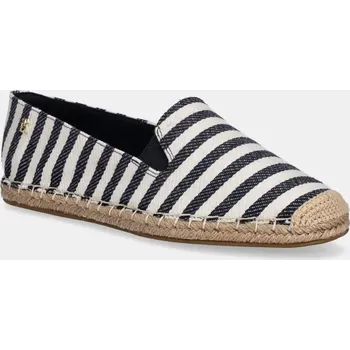 Dámské polobotky Espadrilky Tommy Hilfiger NAUTICAL STRIPE ESPADRILLE tmavomodrá barva, FW0FW08653 59A, EUR 40