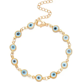 Náramek Barevný ochranný náramek s okem pro štěstí | módní šperk, přátelský náramek - 02