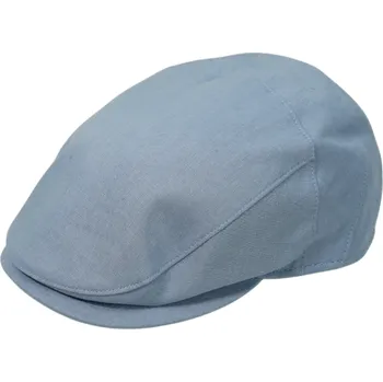 Šála Pánská letní světle modrá lněná bekovka - Borsalino - Vincenzo Velikost: 59 cm (L)