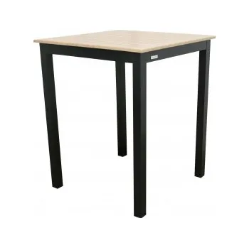 Zahradní stůl Doppler EXPERT WOOD antracit - zahradní gastro barový hliníkový stůl 90 x 90 x 110cm