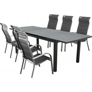 Zahradní sestava Doppler FIRENZE MIAMI šedá - zahradní hliníková sedací souprava 6+1
