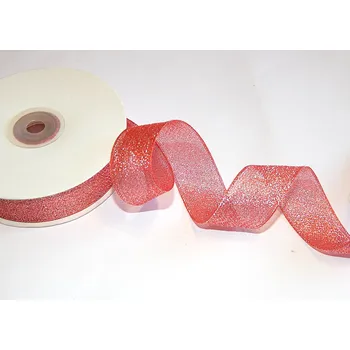 Stuha Stuha lurexová metalická, WB7001, šíře 25 mm/ návin 32 m