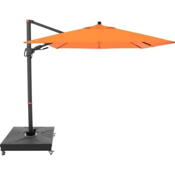 Stínicí technika Doppler myZone 210 x 210 cm - výkyvný zahradní slunečník s boční tyčí : Desén látky - 816