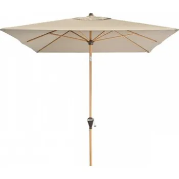 Slunečník Doppler ALU WOOD 210 x 140 cm – slunečník s automatickým naklápěním s ULTRA UV ochranou : Desén látky - 820