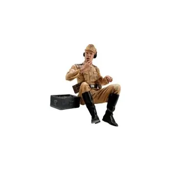 1:16 Schwimmwagen: Sedící figurka obsluhy vysílačky, ručně malovaná