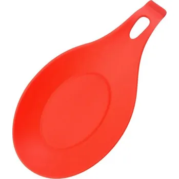 Silikonová podložka na náčiní do kuchyně proti nepořádku | kuchyňská podložka, držák špachtle - Červený