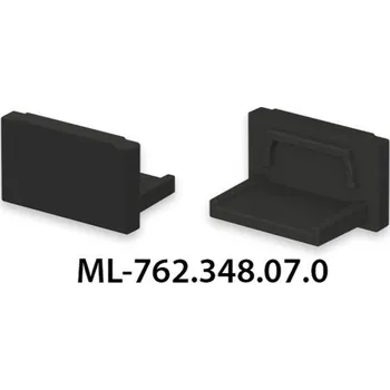 Průmyslové svítidlo MCLED Koncovka pro PDA bez otvoru černá ML-762.348.07.0