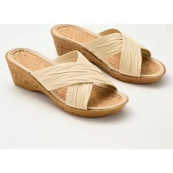 Dámské pantofle 3Pagen Pantofle Sylvia béžová 37