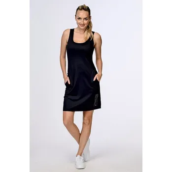 Dámské šaty Funkční černé sportovní dámské šaty 7129 lom velikost 4XL