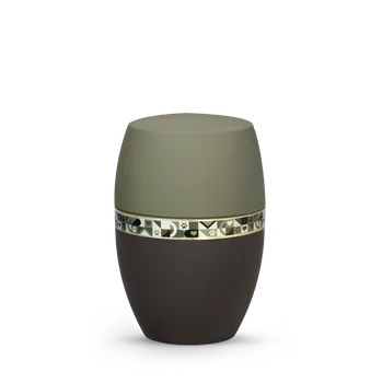 Smuteční dekorace Zvířecí urna Infinity Artist - Oliv/Graphit 1,5l