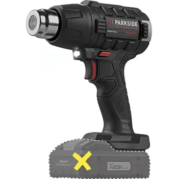 Horkovzdušná pistole PARKSIDE PERFORMANCE® Aku horkovzdušná pistole PPHLGA 20-Li A2 – bez akumulátoru a nabíječky