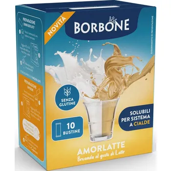 Caffé Borbone Caffe Borbone AMORLATTE Rozpustný Mléčný Nápoj 10ks 100g
