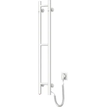 Sušák na prádlo Elektrický sušák na ručníky SILOUETTE 187W/230V 101,1 cm IP44 bílá pravá kulatý NV0009