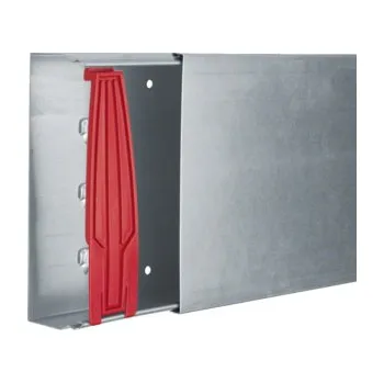 kabelová chránička TEHALIT Kanál LFS602000VERZ kabelový, 60x200 s víkem a příchytkami, pozink, délka 2m LFS602000VERZ