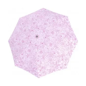 Deštník Doppler Fiber Mini Giardino breezy lila- dámský skládací deštník