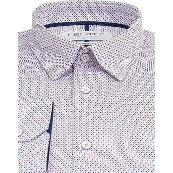 FERATT Pánská košile PABLO REGULAR modro-červená Velikost: XL