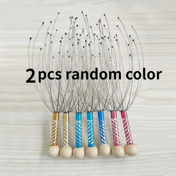 Masážní příslušenství Masážní drbátko na pokožku hlavy | péče o pokožku hlavy - barva náhodná 2 ks