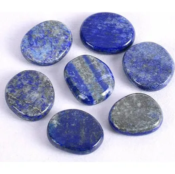 Přírodní čakrové kameny 30x22x7 mm | energetický krystal, duchovní energie 7 ks - Lapis lazuli