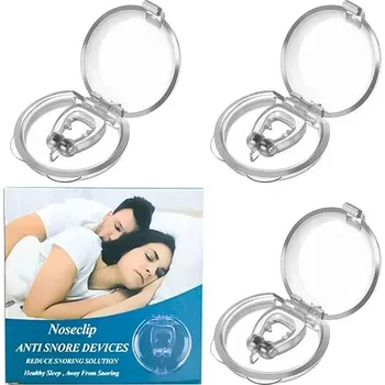 Pomůcka proti chrápání a spánkové apnoe Klip na nos proti chrápání | Pomůcka proti chrápání - 3ks v krabici