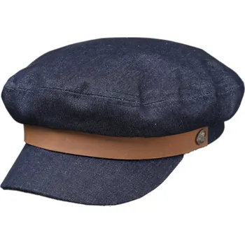 Čepice Fiebig - Headwear since 1903 Námořnická kapitánka - Riders Cap Jeans - modrá džínová Velikost: 57 cm (M)