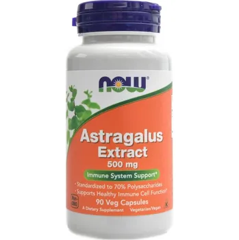 Přírodní produkt Now Foods Astragalus xtrakt kozinec 500mg 90 kapslí