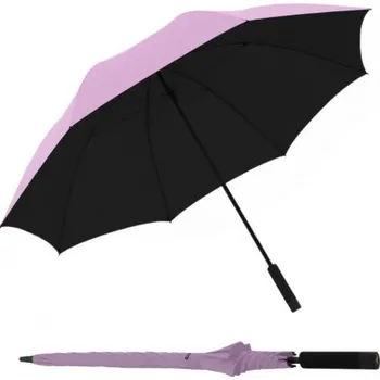 Deštník Knirps Knirps U.900 XXL ROSE WITH BLACK - ultralehký holový deštník