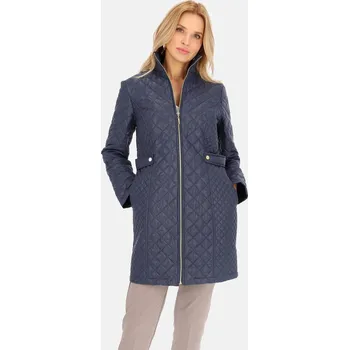 Oblečení a móda Tmavě modrá dámská přechodová bunda se stojáčkem BLE 241035 F - Navy Velikost: 2XL