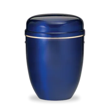 Smuteční dekorace Kovová urna Lucea - Modrá