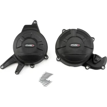 Motodíl Engine covers PUIG Track for Championship 21500N černý