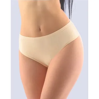 Kalhotky GINA dámské kalhotky klasické, širší bok, šité, jednobarevné 10284P - béžová - 50/52