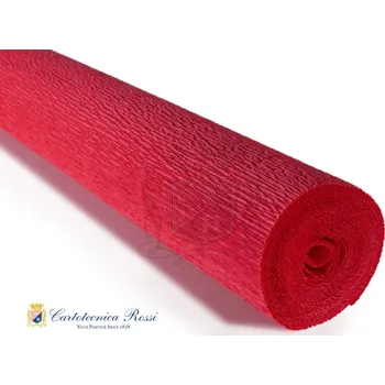 Krepový papír Cartotecnica Rossi Krepový papír role 140g (50 x 250cm) - červená 980