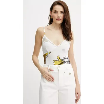 Top Versace Jeans Couture bílá barva, 78HAM212 JS471 78HAM212.JS471 00A, vel. 34