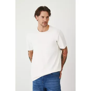 Bavlněné tričko Medicine pánské, béžová barva, s aplikací RS25.TSM907 01X, vel. XL